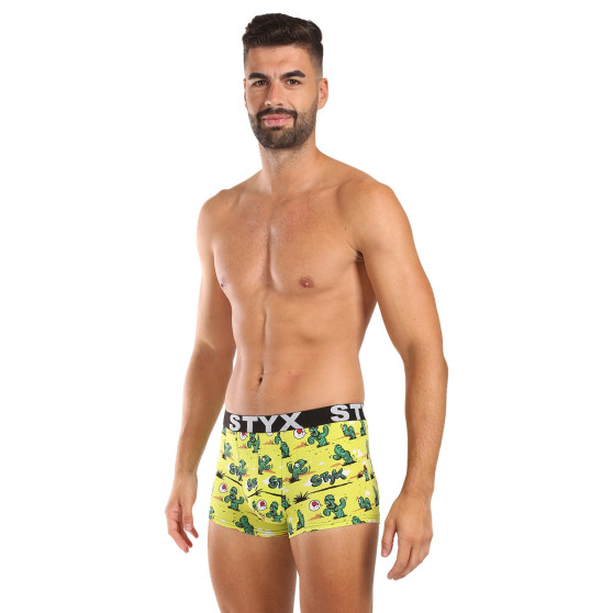 Styx Calções boxer para homem arte desportiva cato de borracha (G1351)