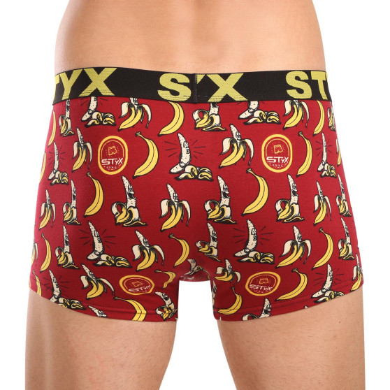 Styx Calções boxer para homem arte desportiva bananas de borracha (G1359)