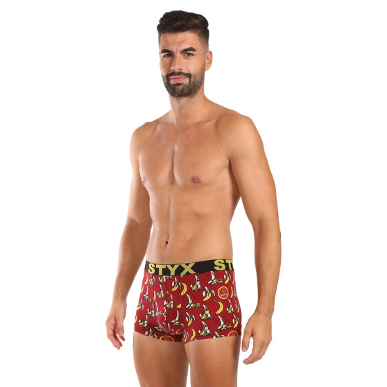 Styx Calções boxer para homem arte desportiva bananas de borracha (G1359)