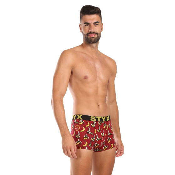 Styx Calções boxer para homem arte desportiva bananas de borracha (G1359)