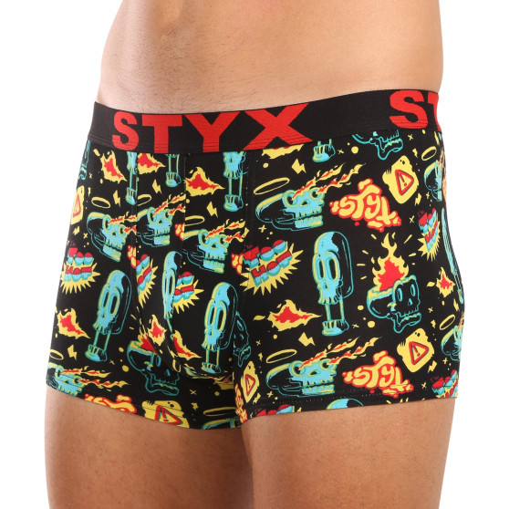 Styx Calções de boxer para homem arte desportiva borracha (G1458)