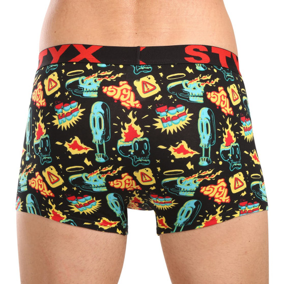 Styx Calções de boxer para homem arte desportiva borracha (G1458)