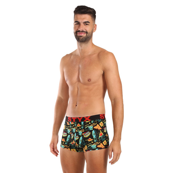 Styx Calções de boxer para homem arte desportiva borracha (G1458)