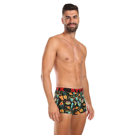 Styx Calções de boxer para homem arte desportiva borracha (G1458)