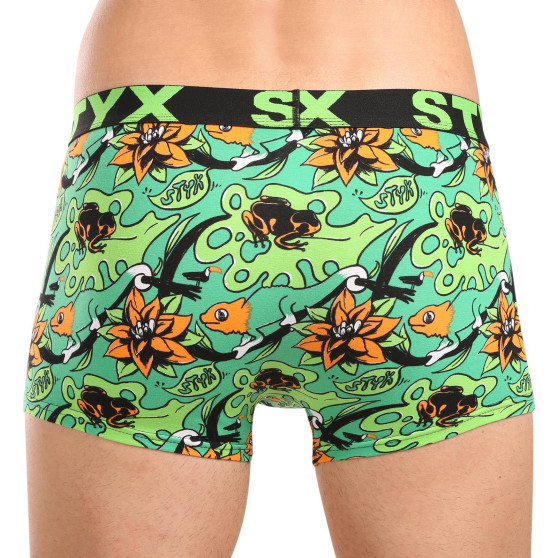 Styx Calções boxer para homem arte desporto borracha trópico (G1557)