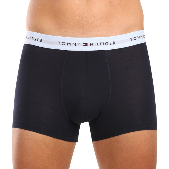 3PACK Boxers para homem Tommy Hilfiger azul escuro (UM0UM02763 0T3)