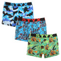 3PACK Boxers para homem Styx arte esportes borracha multicolorido (3G15780)