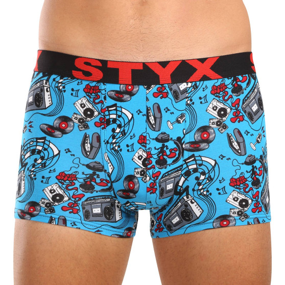 3PACK Boxers para homem Styx arte esportes borracha multicolorido (3G15780)