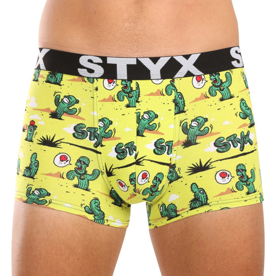 3PACK Boxers para homem Styx arte esportes borracha multicolorido (3G13198)