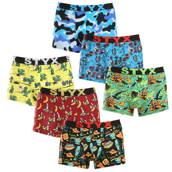 6PACK Boxers para homem Styx arte esportes borracha multicolorido (6G13198780)