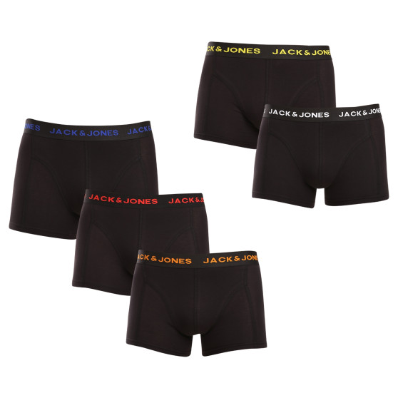 5PACK Boxers para homem Jack and Jones preto (12254366)