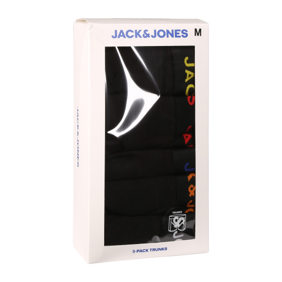 5PACK Boxers para homem Jack and Jones preto (12242494)