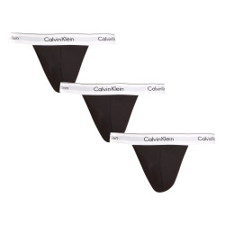 3PACK tanga para homem Calvin Klein preto (NB3226A-001)