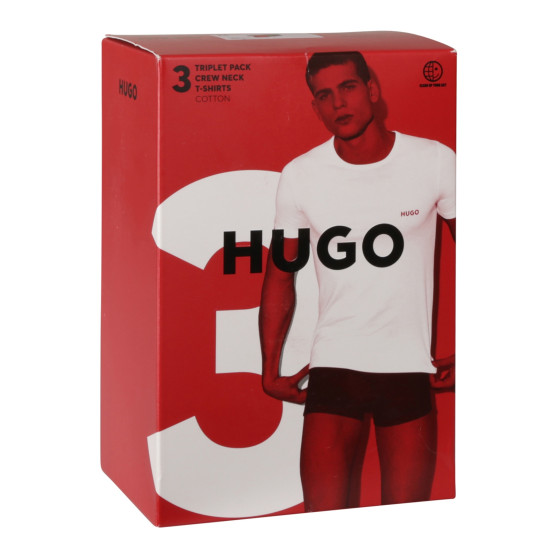 3PACK T-shirt para homem HUGO multicolorido (50480088 985)