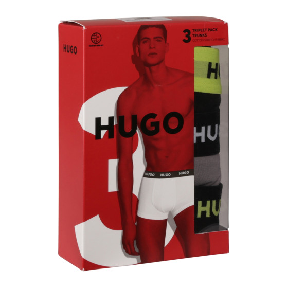 3PACK Boxers para homem HUGO multicolorido (50517878 986)