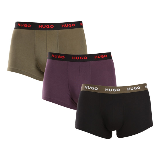 3PACK Boxers para homem HUGO multicolorido (50517878 987)