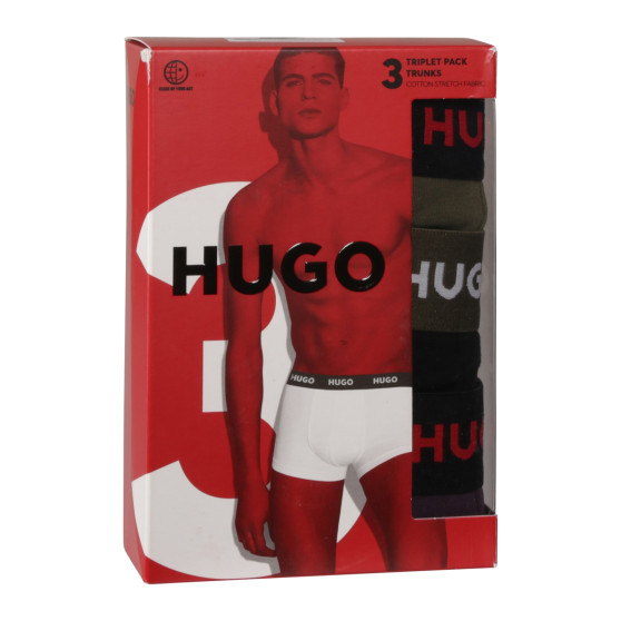 3PACK Boxers para homem HUGO multicolorido (50517878 987)