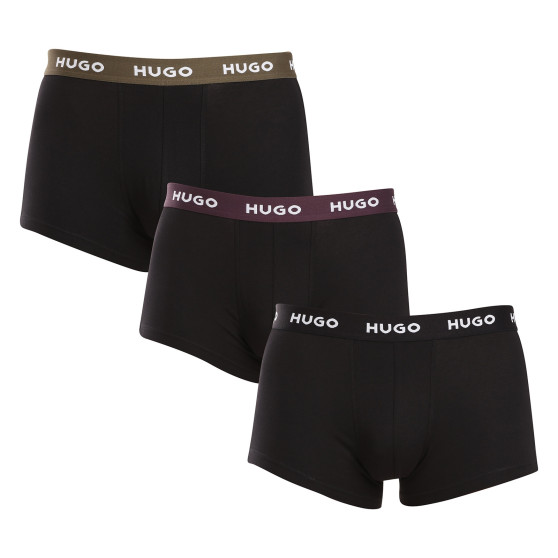 3PACK Boxers para homem HUGO preto (50517878 988)