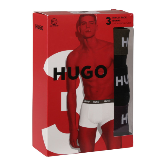 3PACK Boxers para homem HUGO preto (50517878 988)