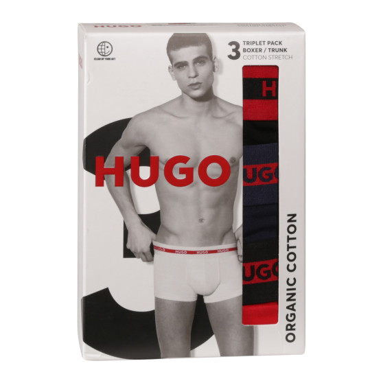 3PACK Boxers para homem HUGO multicolorido (50517883 960)