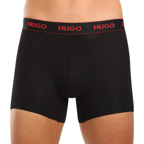 3PACK Boxers para homem HUGO preto (50517886 991)