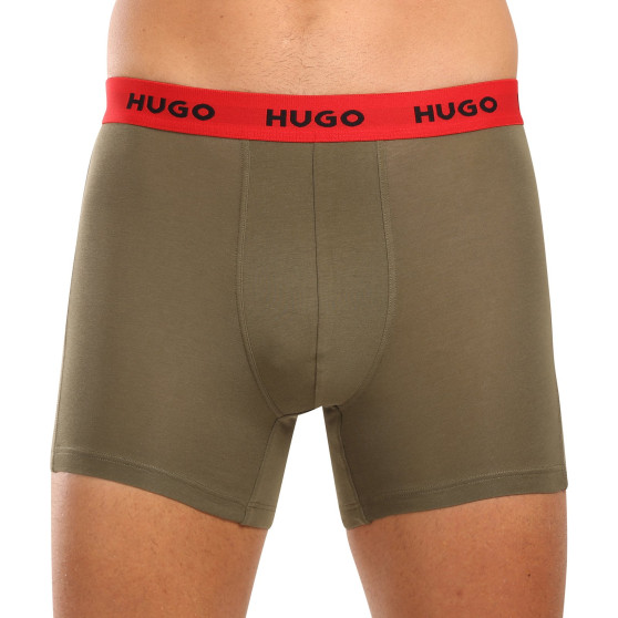 3PACK Boxers para homem HUGO multicolorido (50517887 984)