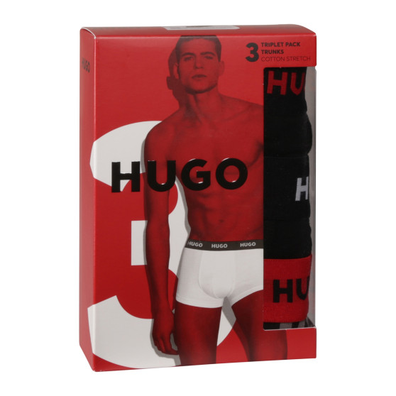 3PACK Boxers para homem HUGO multicolorido (50517894 980)