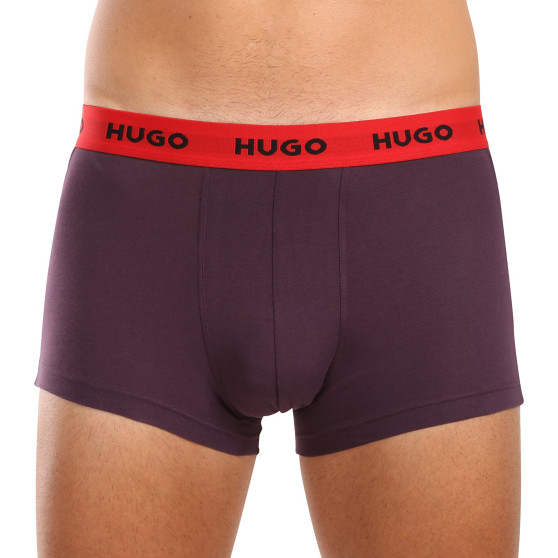 3PACK Boxers para homem HUGO multicolorido (50517894 982)