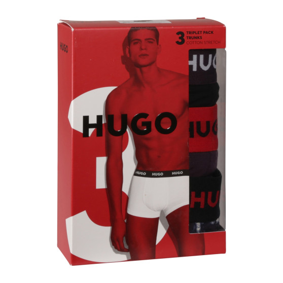 3PACK Boxers para homem HUGO multicolorido (50517894 982)