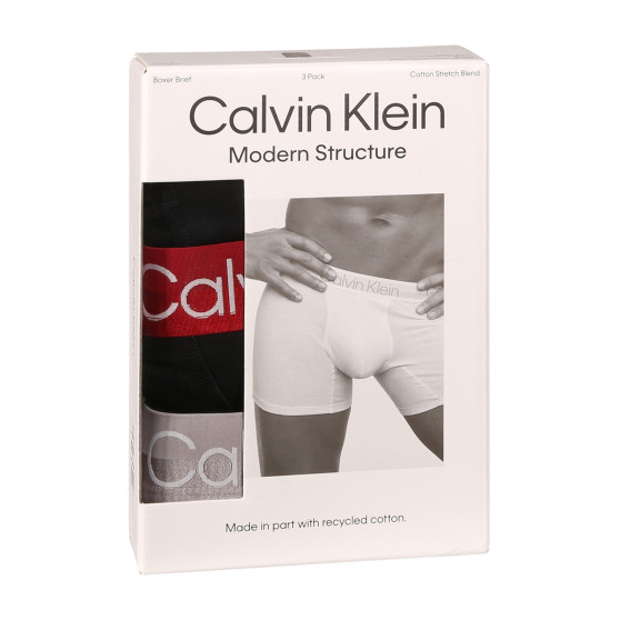 3PACK Boxers para homem Calvin Klein preto (NB2971A-PZI)