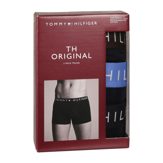 3PACK Boxers para homem Tommy Hilfiger azul escuro (UM0UM03181 0X0)