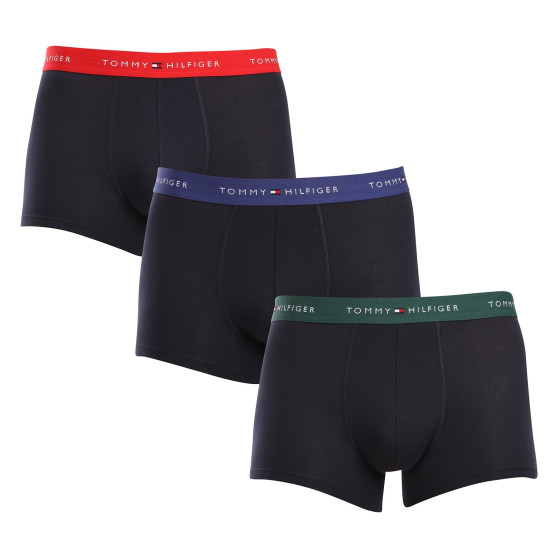 3PACK Boxers para homem Tommy Hilfiger azul escuro (UM0UM02763 0WN)