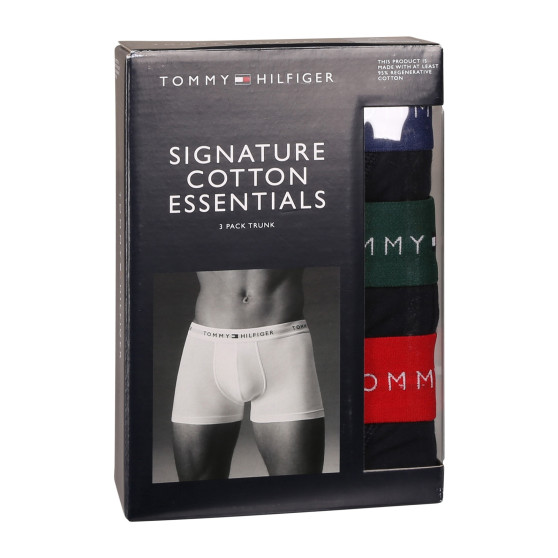 3PACK Boxers para homem Tommy Hilfiger azul escuro (UM0UM02763 0WN)