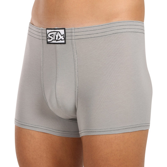 Boxers para homem Styx borracha clássica light grey (Q1062)