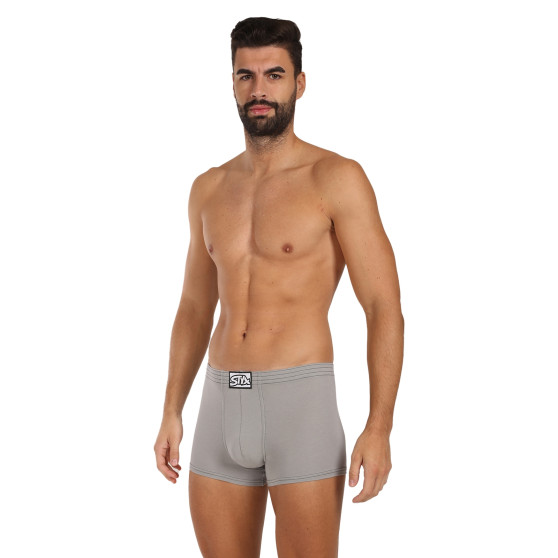 Boxers para homem Styx borracha clássica light grey (Q1062)