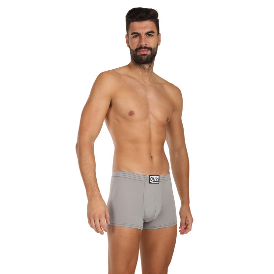 Boxers para homem Styx borracha clássica light grey (Q1062)